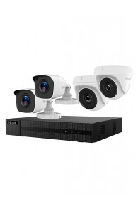 HomeSafe 4h.2 -Pack de Vidéosurveillance complet HILOOK by HIKVISION  DVR HD + 4 cameras 2MP Avec  accessoires