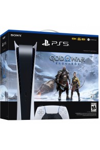 Pack Console SONY PS5 playstation 5 Digital  + Jeu God of War™ Ragnarök + Station de charge dual sense PS5