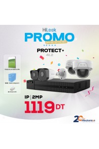 Protect+ 4i.2 - Pack de Vidéosurveillance Complet  HIKVISION HiLook NVR + 4 cameras 2MP PoE avec  accessoires